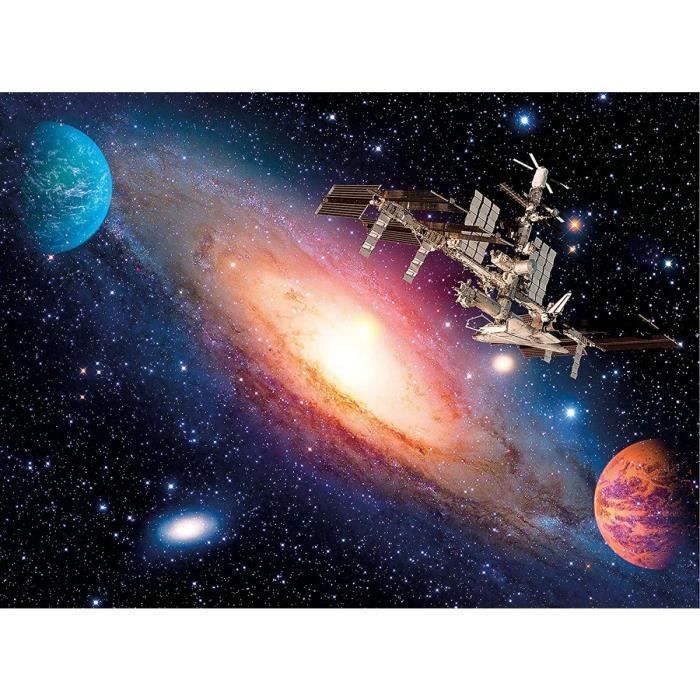 Puzzle Station Spatiale Internationale - 500 Pieces - Clementoni Collection  Espace - Univers - Planete - Cdiscount Jeux - Jouets