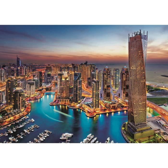 Puzzle - Clementoni - Dubai Marina - 1500 pièces - Architecture et monument - Adulte