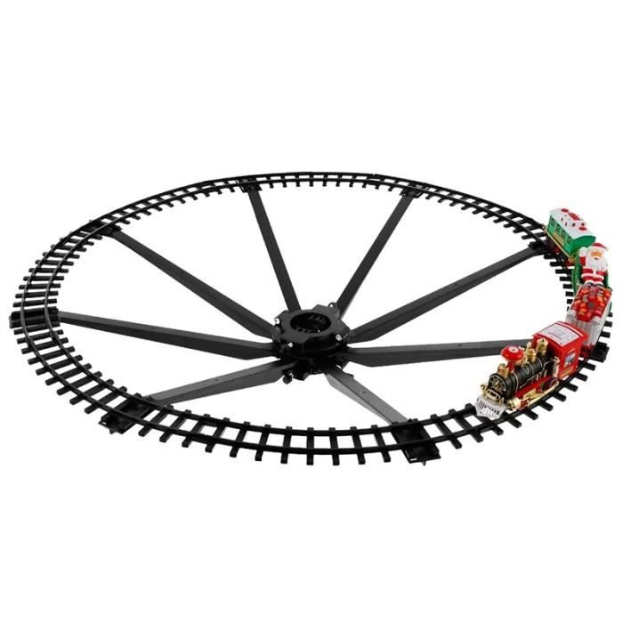 Coffret de train de Noël WellHome 39 pièces avec lumières et sons, rail Coffret de train de Noël WellHome 39 pièces avec lumières et sons, rail