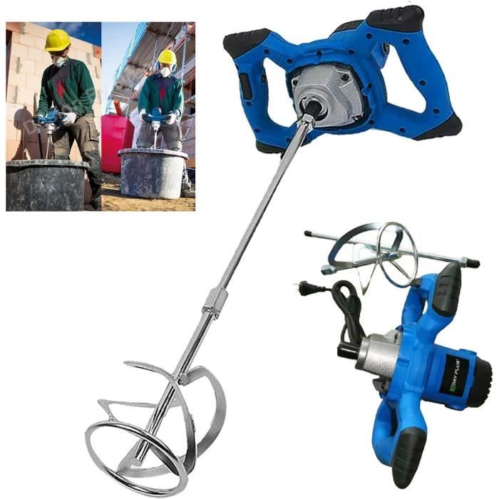Mélangeur malaxeur électrique 2600 W filetage M14Réglage de la vitesse à 6 vitesses
