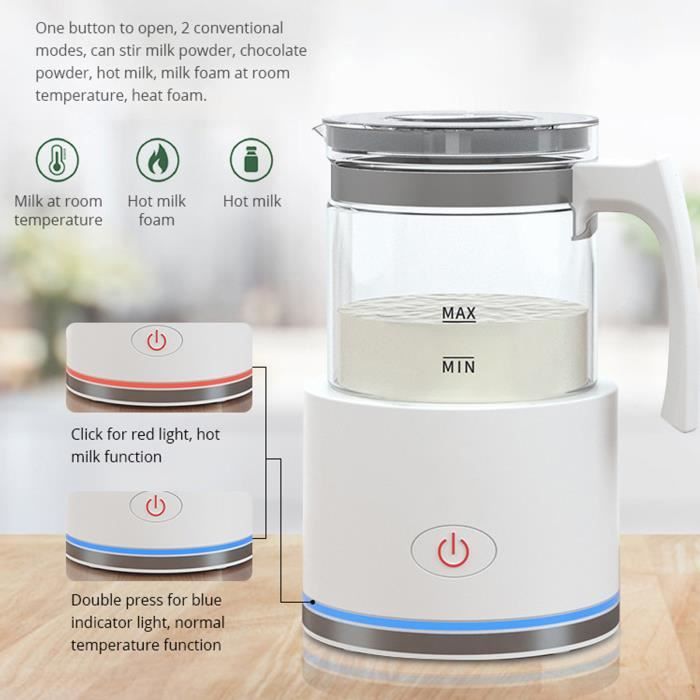 Machine à mousse lait automatique froide et chaude mousseur à lait amovible  chauffe-lait EU 220V-KOA