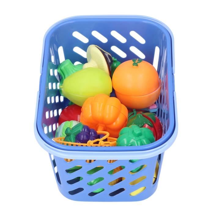 Panier d'Achats de Jouets Fruits et Légumes Faire Semblant de Jouer Enfants Jouet Éducatif