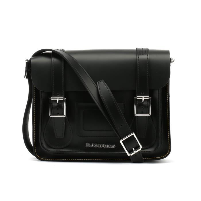 Dr. Martens Black Kiev Leather Satchel 11 Inch Cdiscount