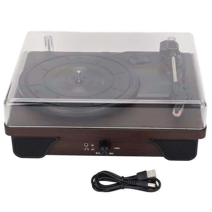 Tourne-disque Avec Haut-parleurs Bluetooth | Réveil Musical - Design Rétro Pour Chambre, Plage, Fête