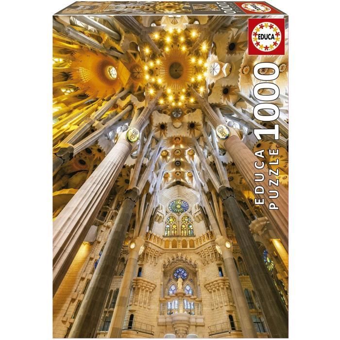 INTÉRIEUR DE LA SAGRADA FAMILIA - Puzzle de 1000 pièces