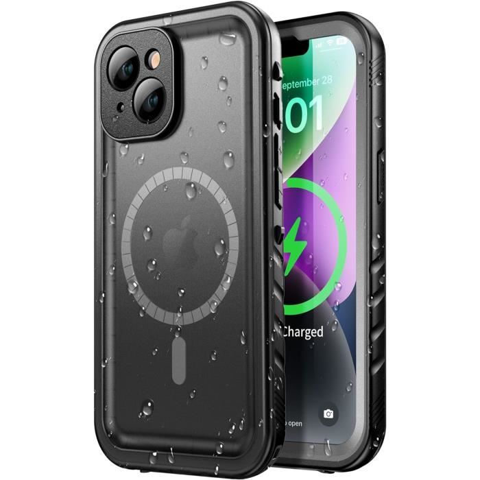 Hensinple Coque pour iPhone 11, Coque iPhone 11 avec Verre Trepé