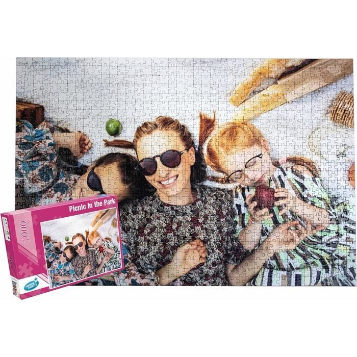 Puzzle Photo Personnalisé – 300/500/1000 Pièces, Bois Naturel, Cadeau Anniversaire Ou Mariage