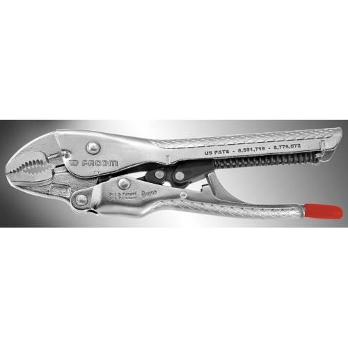 Pince étau automatique à bec coudé usage FACOM 580.6 Acier forgé Chrome Molybdène