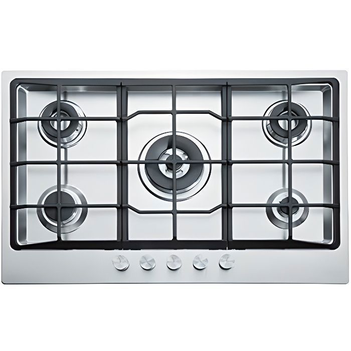 Plaque de cuisson au gaz FRANKE Neptune FHNE 805 4G TC XS C 5