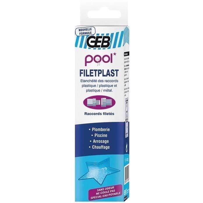 Pâte à joint Filetplast - GEB - 100 g - Etanchéité raccords filetés plastiques