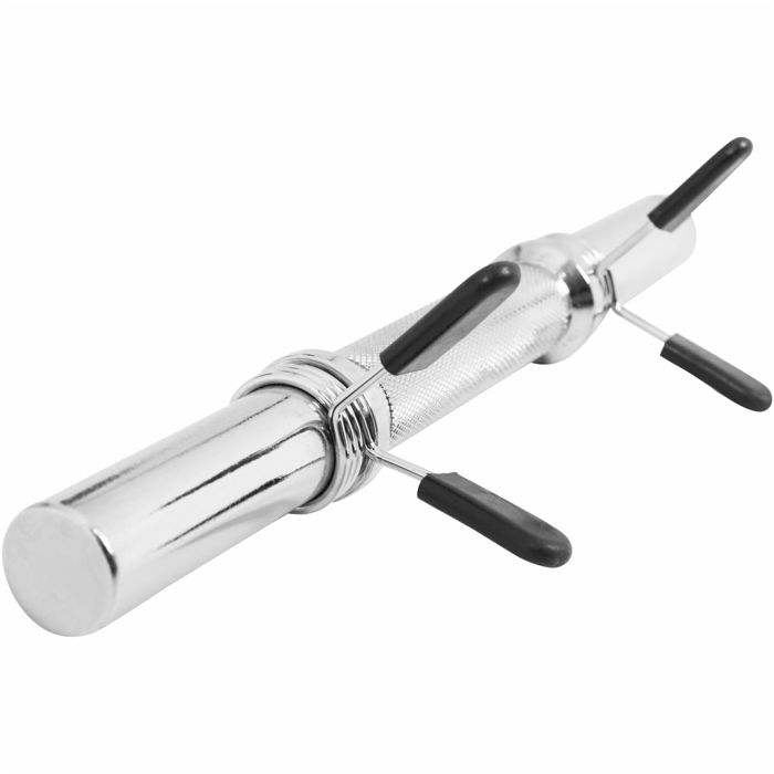 Barre Haltères Courte Gorilla Sports – 35/42 Cm, 30 Mm, Poignée Antidérapante, Chromée