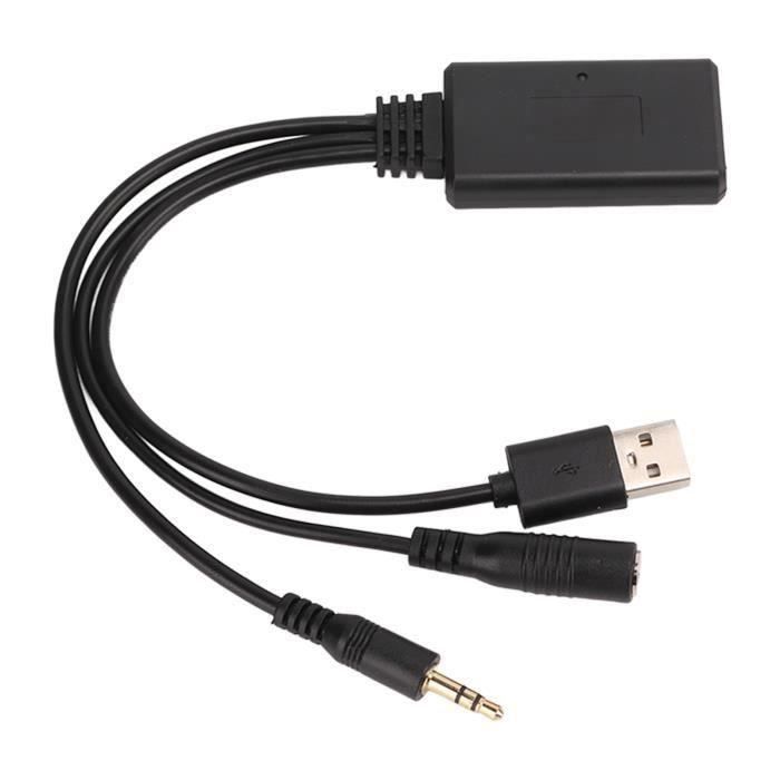 Adaptateur Port USB Auxiliaire Voiture Noir – Compatible Toyota Rav4 Camry Yaris Corolla Avalon – Réf. 86190-0R010