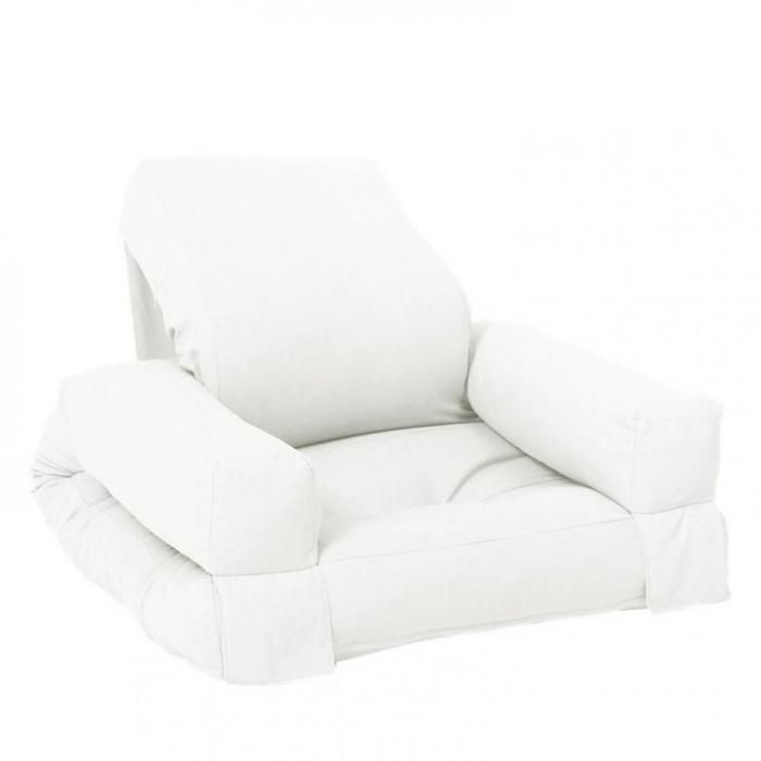 Fauteuil futon standard convertible MINI HIPPO couleur naturel natural