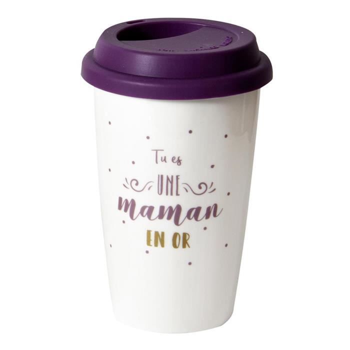 Mug De Transport Ceramique Maman Violet Tu Es Une Maman En Or 14x9 Cm Q9314 Violet Achat Vente Bol 3609521793148 Soldes Sur Cdiscount Des Le 20 Janvier Cdiscount