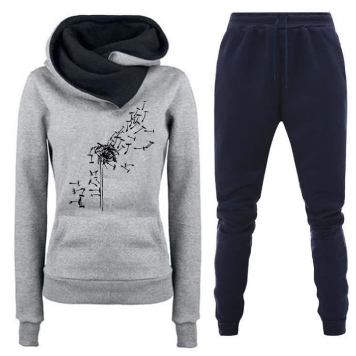 ENSEMBLE DE VETEMENTS Survetement Jogging Femme Ensemble Sport