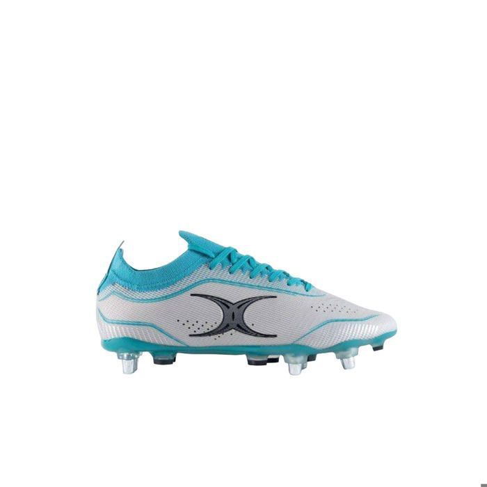 Chaussures de rugby Gilbert Cage Pro Pace 6S - cool grey/aqua Chaussures de rugby Gilbert Cage Pro Pace 6S - cool grey/aqua