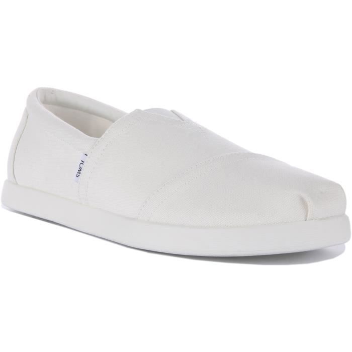 TOMS TOMS Alpargata FWD — Baskets à enfiler véganes blanc en coton recyclé pour homme