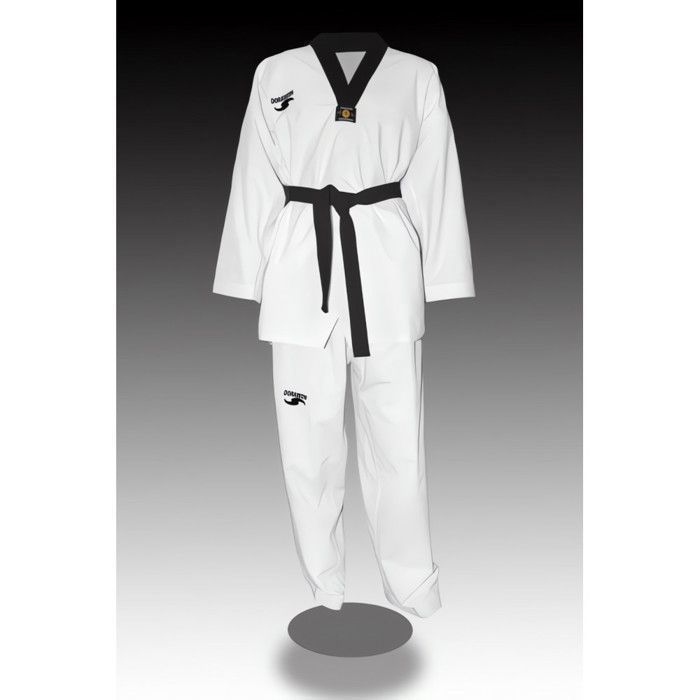 DORAWON Dobok taekwondo brodé PREMIUM col noir