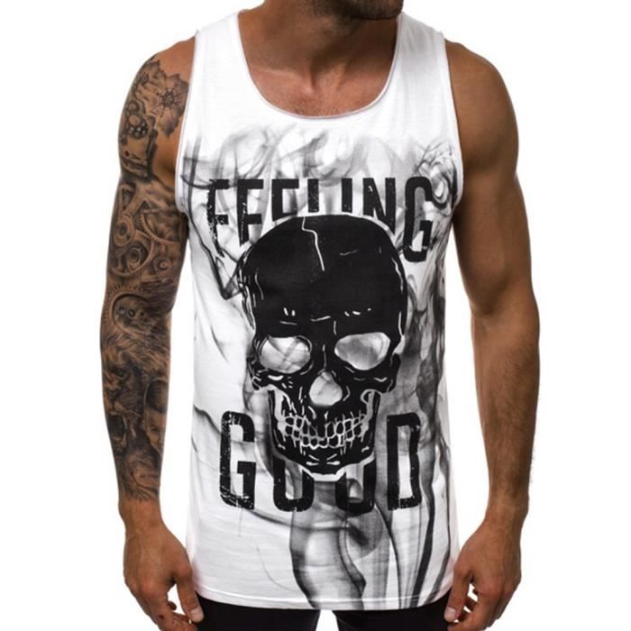 Hinge reach dash Eté Homme Nouveau style Skull Fashion Débardeur imprimé Loisirs Mode confortable Top Chemisier homme 21076 Blanc - Cdiscount Prêt-à-Porter Hinge reach dash Eté Homme Nouveau style Skull Fashion Débardeur imprimé Loisirs Mode confortable Top Chemisier homme 21076 Blanc - Cdiscount Prêt-à-Porter