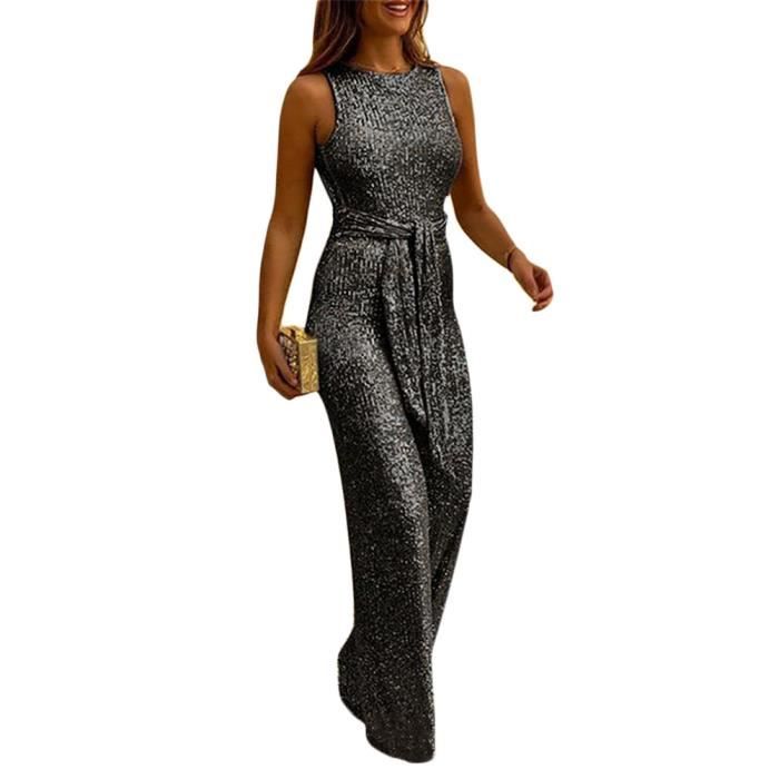 Combinaison pantalon femme ete sans manche sale