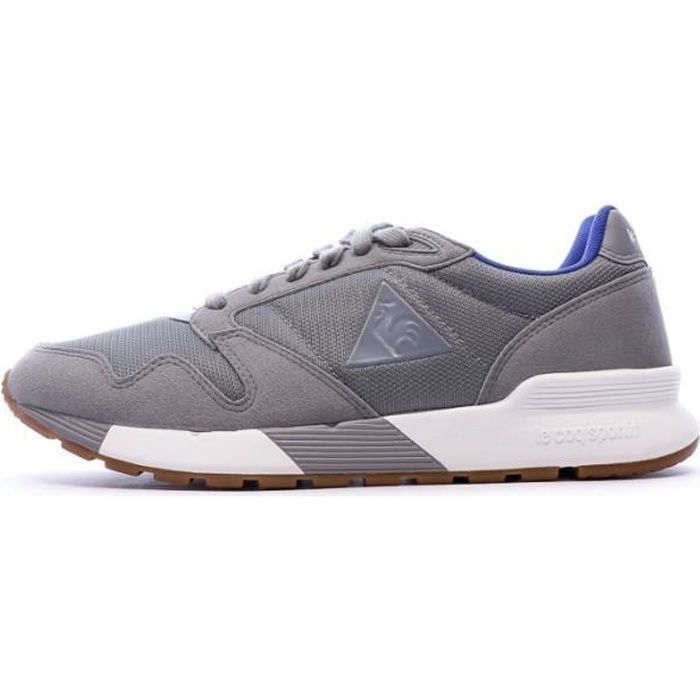 Basket Homme Le Coq Sportif Omega X - Grise - Lacets - Synthétique - Chaussure de sport