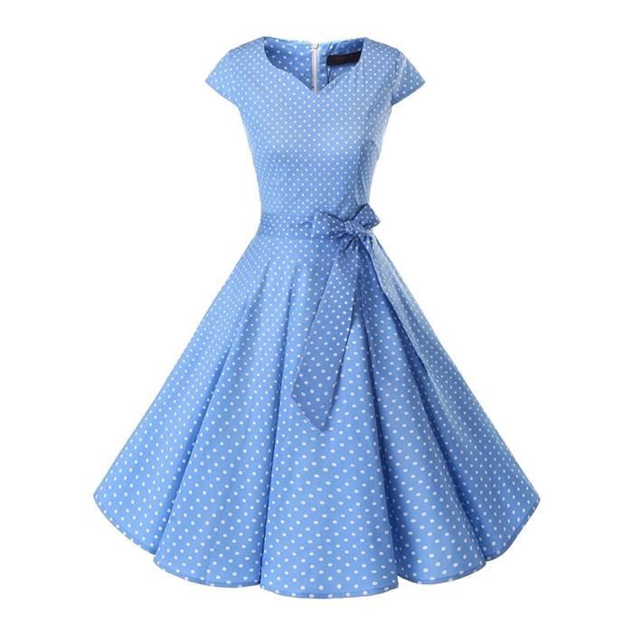 Robe de soir e cocktail r tro des ann es 1950 Robe col en V