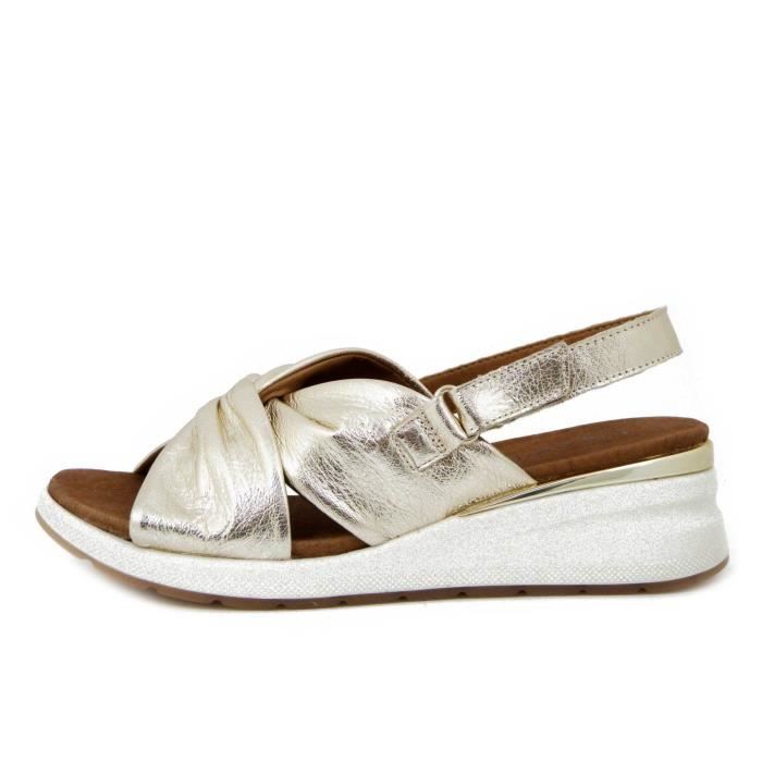 Chaussure femme sale en cuir souple