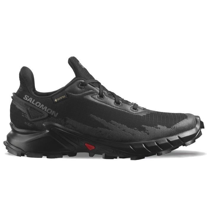 Chaussures de trail running pour Femme SALOMON Alphacross 4 Gore Tex Noir Usage regulier Drop 10 mm