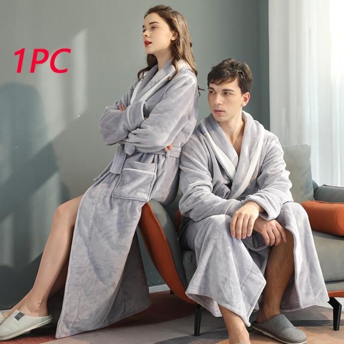 Peignoirs pour femmes 1PC Peignoir homme pyjama couple long