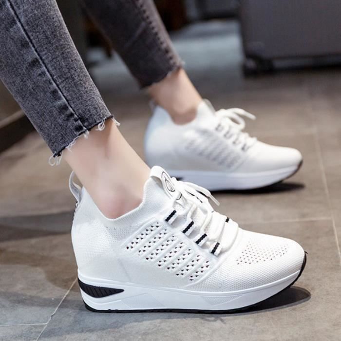 Baskets Blanches Chaussure Plate Blanche Femme Baskets à