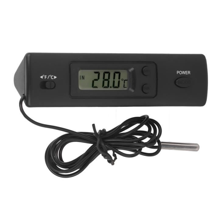 Thermomètre Numérique LCD, Capteur De Sonde à Mini écran LED De Haute Précision, Plage De Température De -40 °C à 70 °C, Pour Aquarium, Volaille, Reptile, Incubateur, Serre Avec