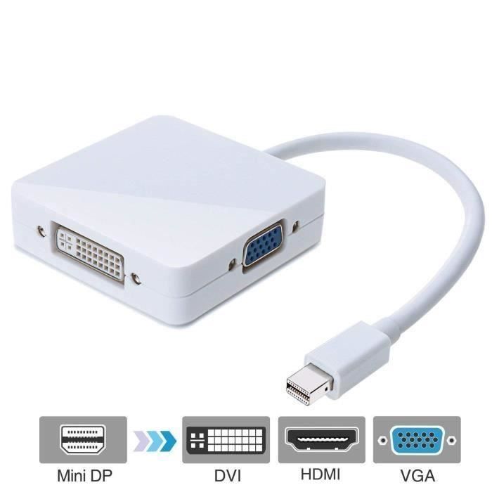 Lecteur Blu Ray 4k Sony Adaptateur Câble Mini DisplayPort Mâle Vers HDMI Femelle 4K 20cm - Pour MacBook, PC Portable Adaptateur Mini DisplayPort HDMI