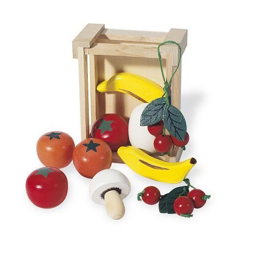 Cageau En Bois Avec Des Legumes En Bois Achat Vente Dinette