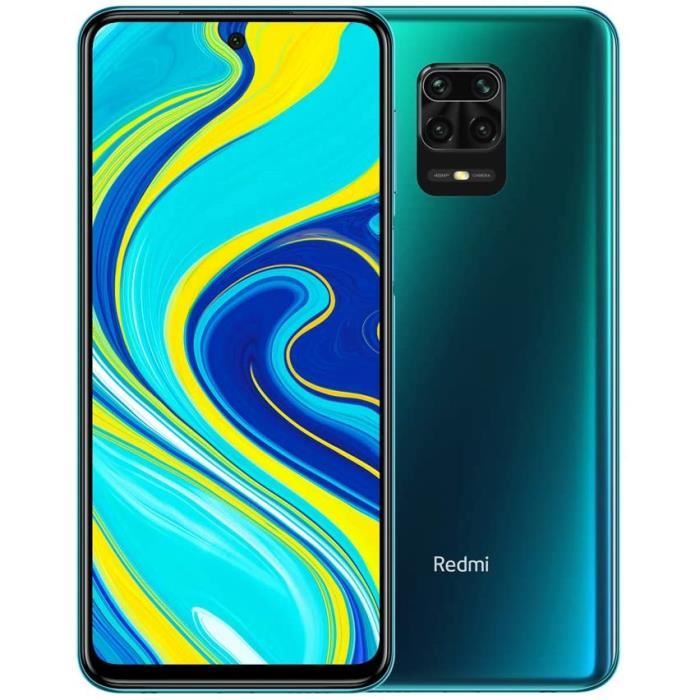 Achat T&eacute;l&eacute;phone portable Redmi Note 9S - 6Go 128Go 48MP AI Quad Camera 6.67”FHD 5020mAh Bleu Aurore pas cher