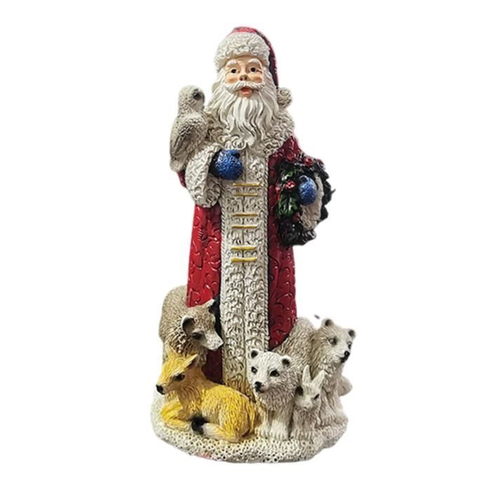 Figurine Du Père Noël Statue De Noël Pour La Décoration De La Maison
