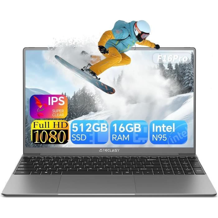jumper Ordinateur portable 15,6 FHD IPS, 12ème i5-12450H (jusqu'à 4,4