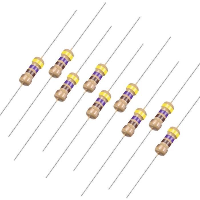 100 x Resistors 470 Ohm 1/4 Watt LED Resistor 470ohm 1/4watt .25watt .25 w 470R 100 x Resistors 470 Ohm 1/4 Watt LED Resistor 470ohm 1/4watt .25watt .25 w 470R