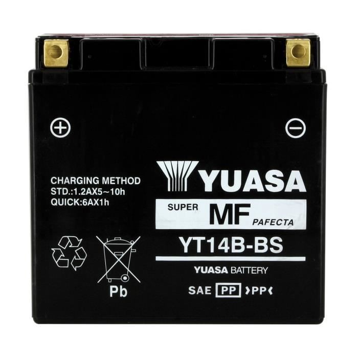 YUASA-812148 - Batterie YT14BBS AGM - Cdiscount Auto