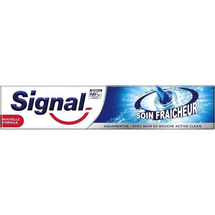 SIGNAL - LOT DE 4 - SIGNAL - Soin Fraîcheur Aquamenthe Dentifrice ...