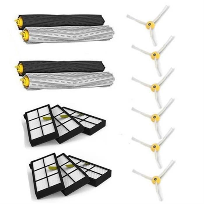 Kit De Rechange Complet Pour Aspirateur Robot Ultenic MC1 - Brosse Principale, Filtres, Serpillères Et Brosses Latérales - 6