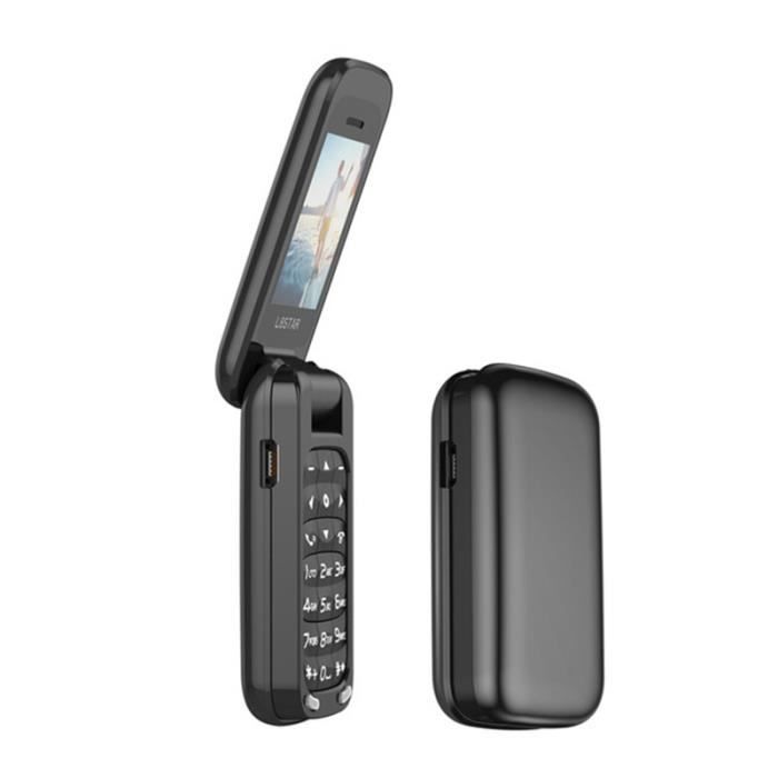Téléphone portable à clapet double SIM L8STAR BM60 300mAh Noir - SOYES - Bluetooth - Réveil et calendrier