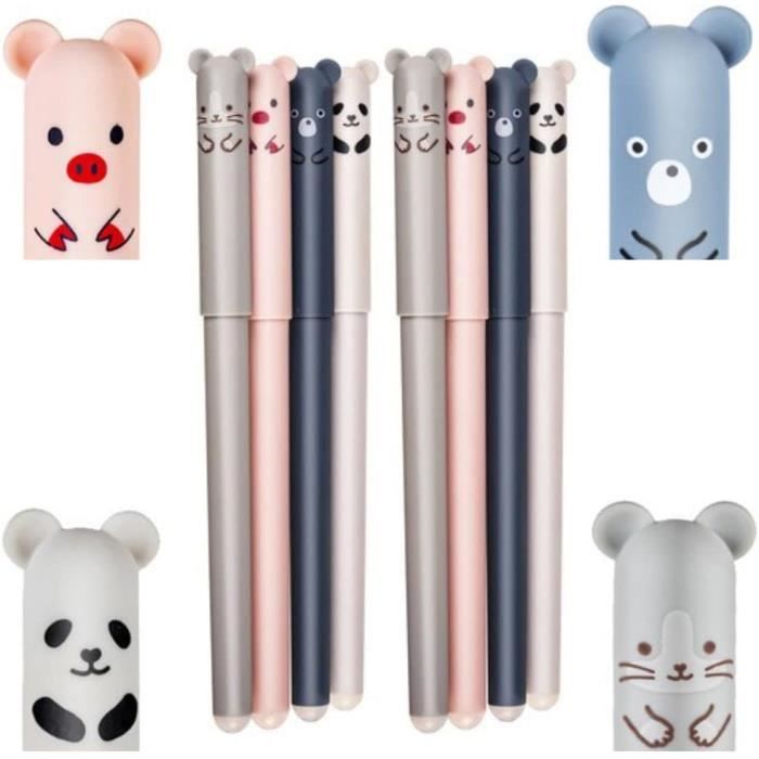 Kawaii Astuccio Scuola, 2 in 1 Silicone Astuccio Retrattile, Design Animale Dolcissimo, Chiusura con Cerniera, Grande Capacità Portapenne da Tavolo per Penne, Pastelli, Pennarelli (Koala