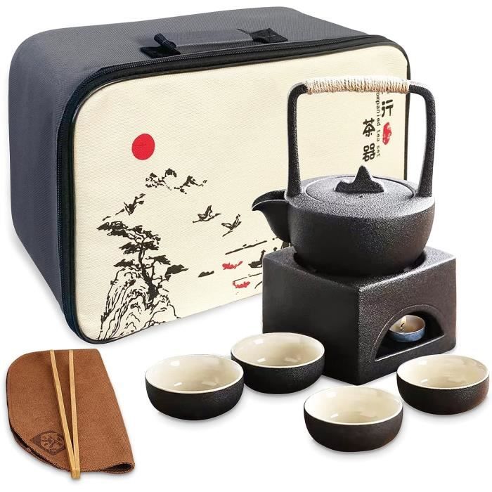Service à Thé Chinois En Marbre Du Sichuan - Art De La Table / Art D'Asie