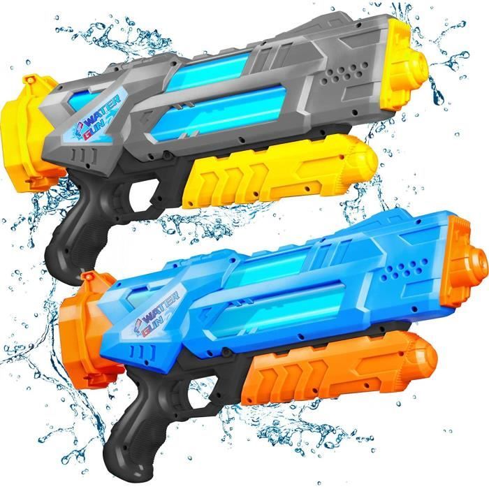 Quanquer Lot 3 Pistolets à Eau 600 Ml – Portée 9-10 Mètres, Puissant, Pour Enfants & Adultes, Idéal Été Piscine Plage Jardin