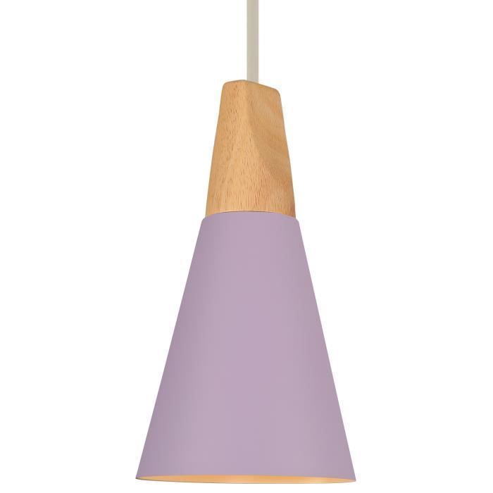 Suspension Lustre Design en Bois Modern Lampe Plafonnier Luminaire pour