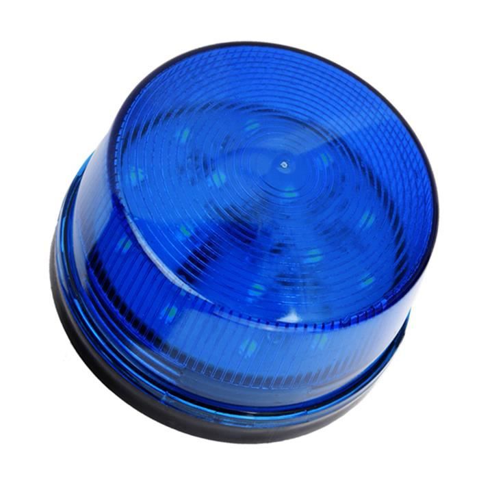 Lampe Stroboscopique LED 12V Bleue - Signal D'alarme Sans Son Pour Véhicules - 3