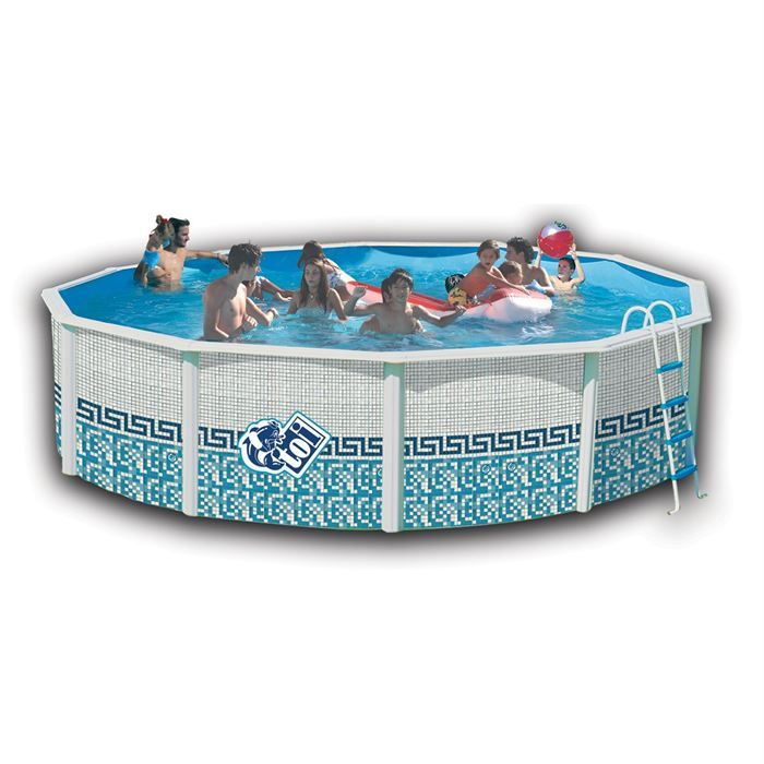 MOSAIQUE Piscine hors sol en acier circulaire / ronde 640