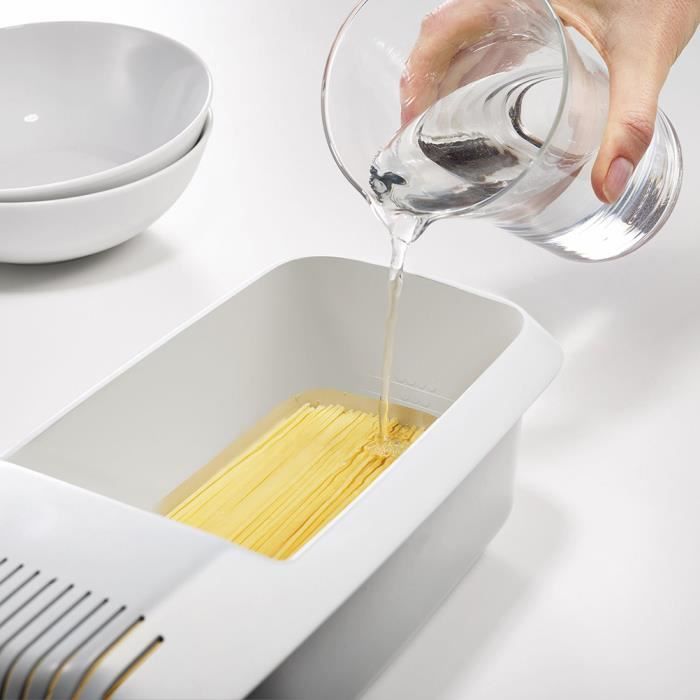 Cuiseur à Pâtes Pour Micro-ondes Avec Passoire - Cuisson Rapide Et Simple De Pâtes Et Légumes