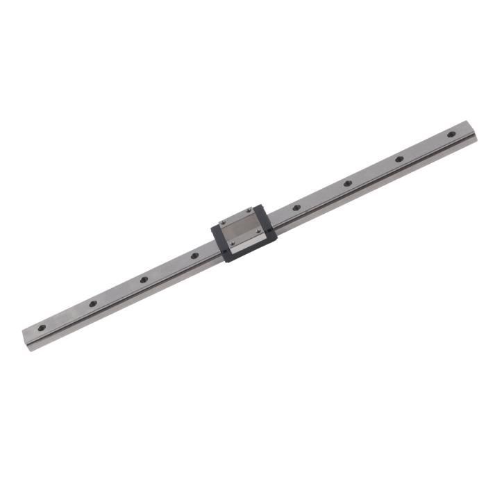 Glissière Linéaire Miniature LWL7B - Rail Acier 7mm Avec Bloc - 40mm