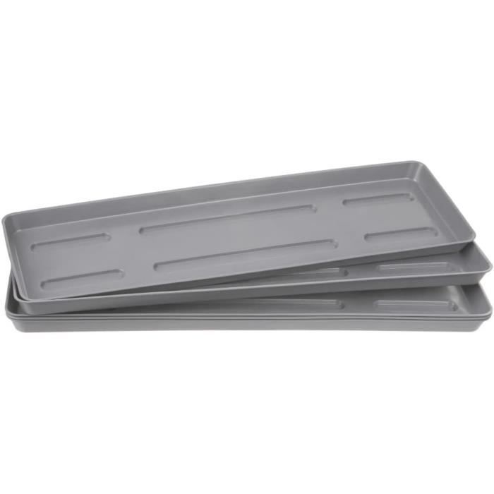 Soucoupe Pour Pot De Fleur Greemotion Ronde Taupe 39 Cm - Plateau Plastique Résistant UV Et Gel
